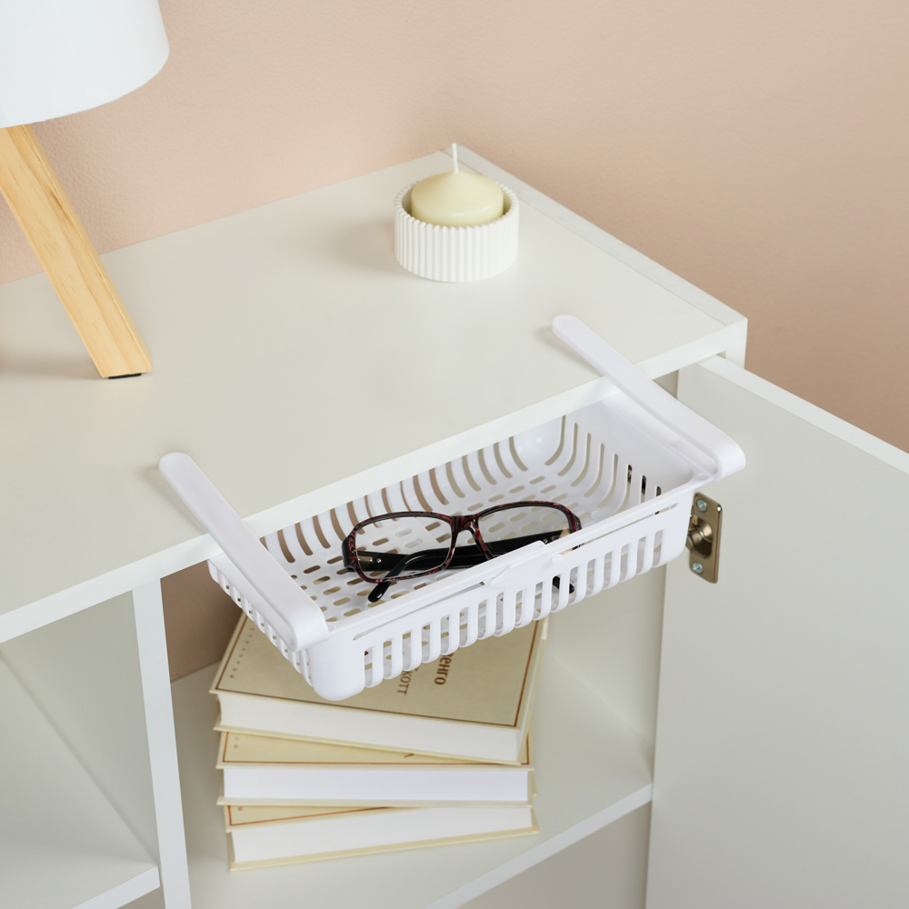 VETTA Контейнер раздвижной в холодильник, полипропилен, 20,5-28х16,5х7,5h см, белый, арт.№ 414-125