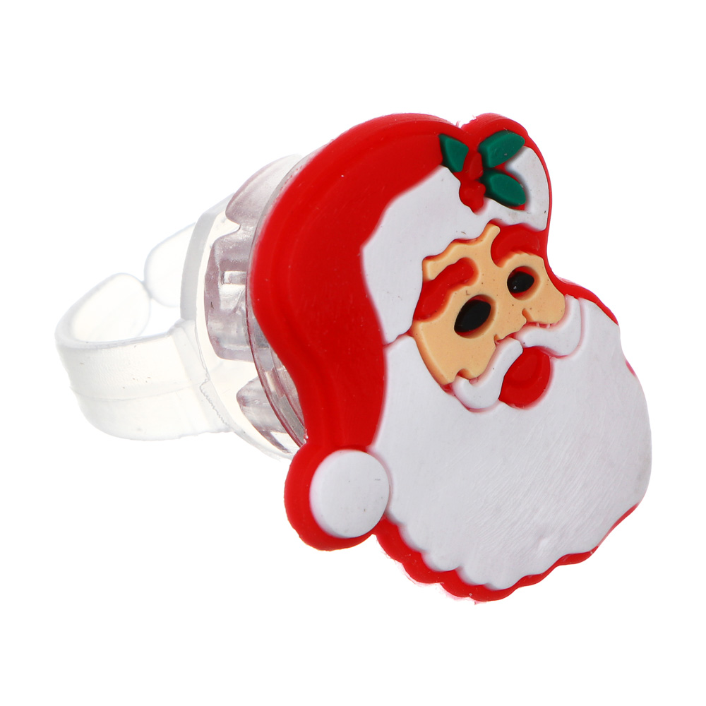 СНОУ БУМ Новогоднее колечко с подсветкой LED, 2-3см, пластик, 2хAG3, 1 режим, ассортимент дизайнов, арт.№ 153-188