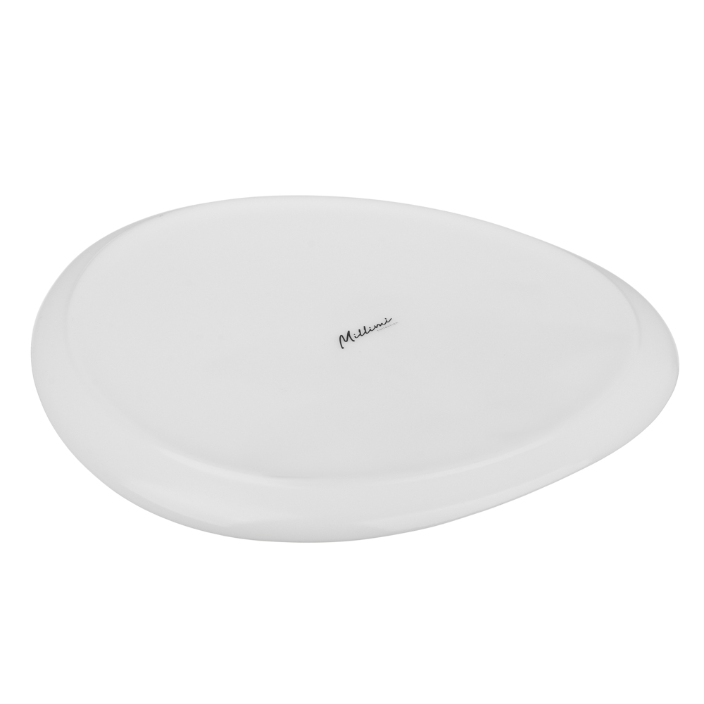 MILLIMI Лилия Блюдо, опаловое стекло, 30.5см, треугольная форма, арт.№ 818-319