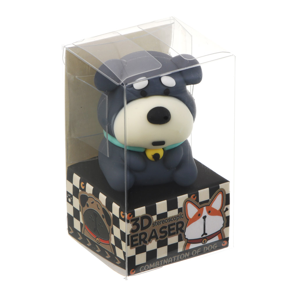 Ластик фигурный "Минисо Стайл" 3,7х6х3,5см., PVC, 3 диз., шоу-бокс, арт.№ 532-097
