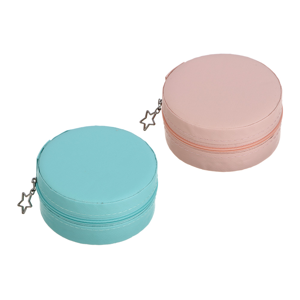 Шкатулка для украшений, 9,5х9,5х4,3см, ПВХ, 2 дизайна, арт.№ 504-949