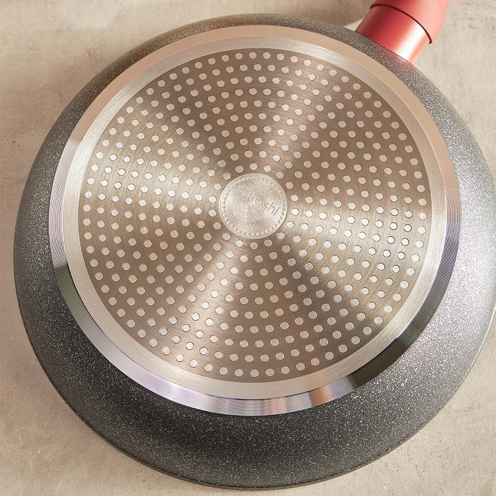 SATOSHI Лувьер Сковорода литая d28см, антипригарное покрытие мрамор, индукция, арт.№ 846-650