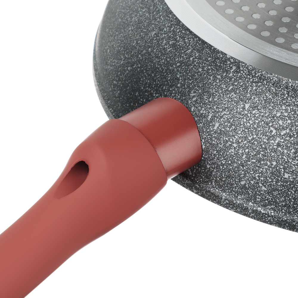 SATOSHI Лувьер Сковорода литая d28см, антипригарное покрытие мрамор, индукция, арт.№ 846-650