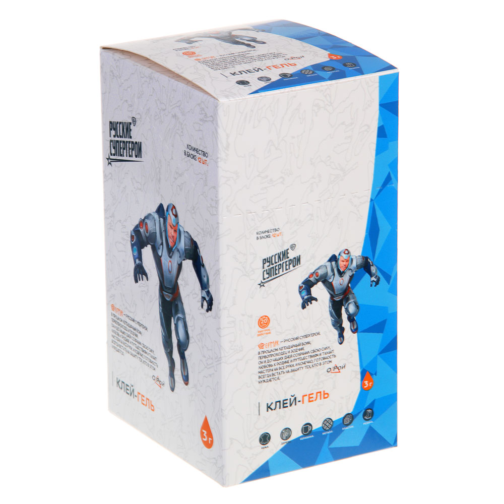 ЕРМАК Клей гель 3г блистер в шоубоксе, арт.№ 469-006