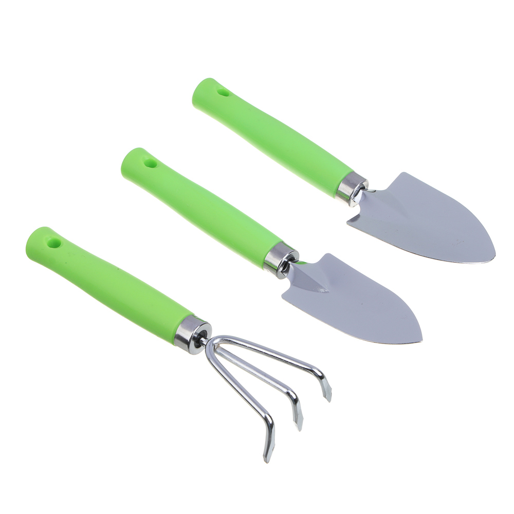 Набор для ухода за комнатными растениями (совки 17.5см, грабли 15.4см) тм INBLOOM, пластик, металл, арт.№ 182-030