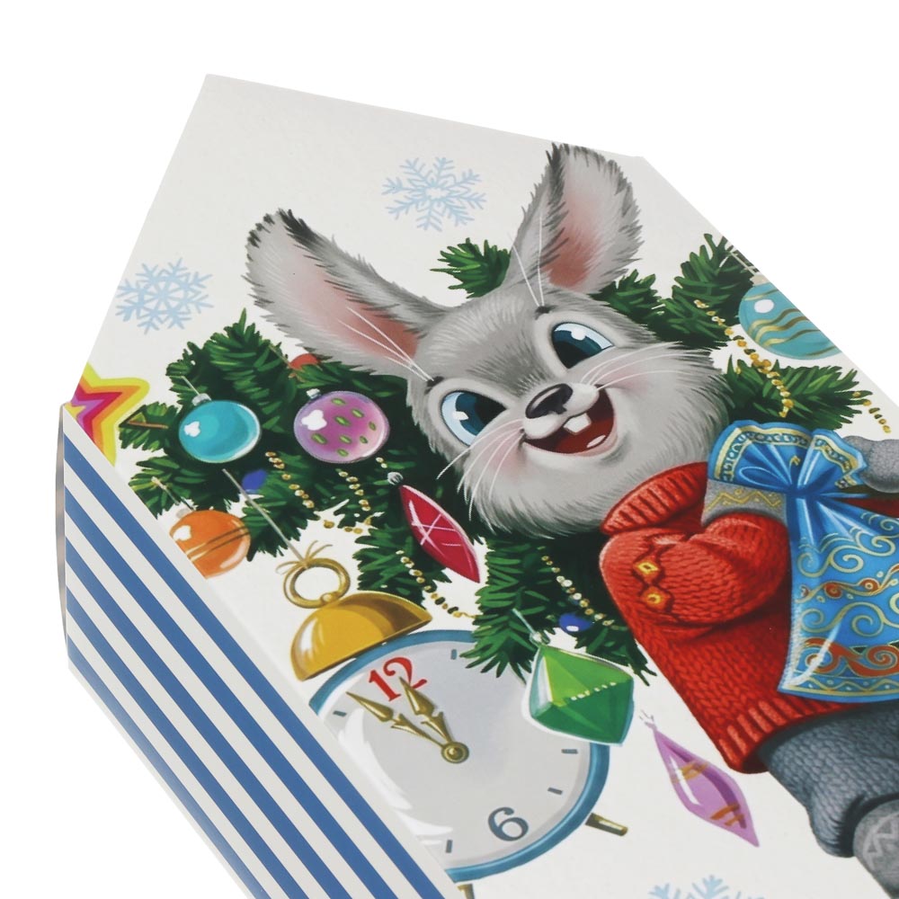 Коробка - конфета подарочная тм СНОУ БУМ, 9x14,5x5см, 4диз, картон, арт.№ 780-020