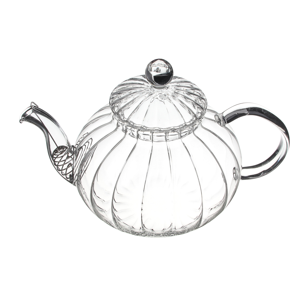 VETTA Чайник заварочный 800мл, с металлическим фильтром, стекло, арт.№ 850-158