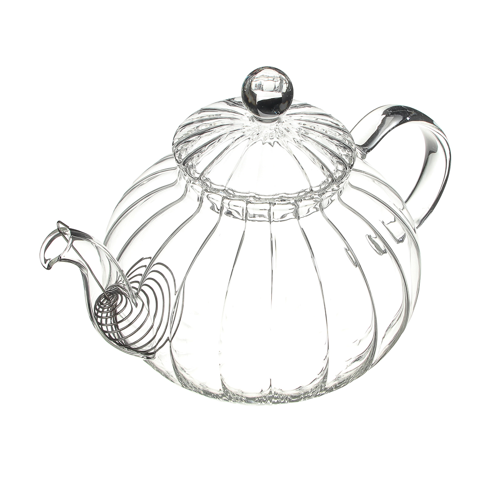 VETTA Чайник заварочный 800мл, с металлическим фильтром, стекло, арт.№ 850-158