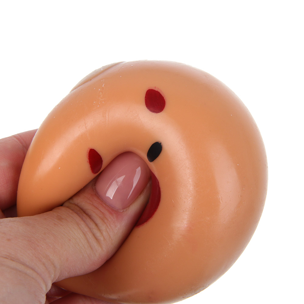ИГРОЛЕНД Игрушка - антистресс, мялка, TPR, 13х12,5см, 6 дизайнов, арт.№ 297-124