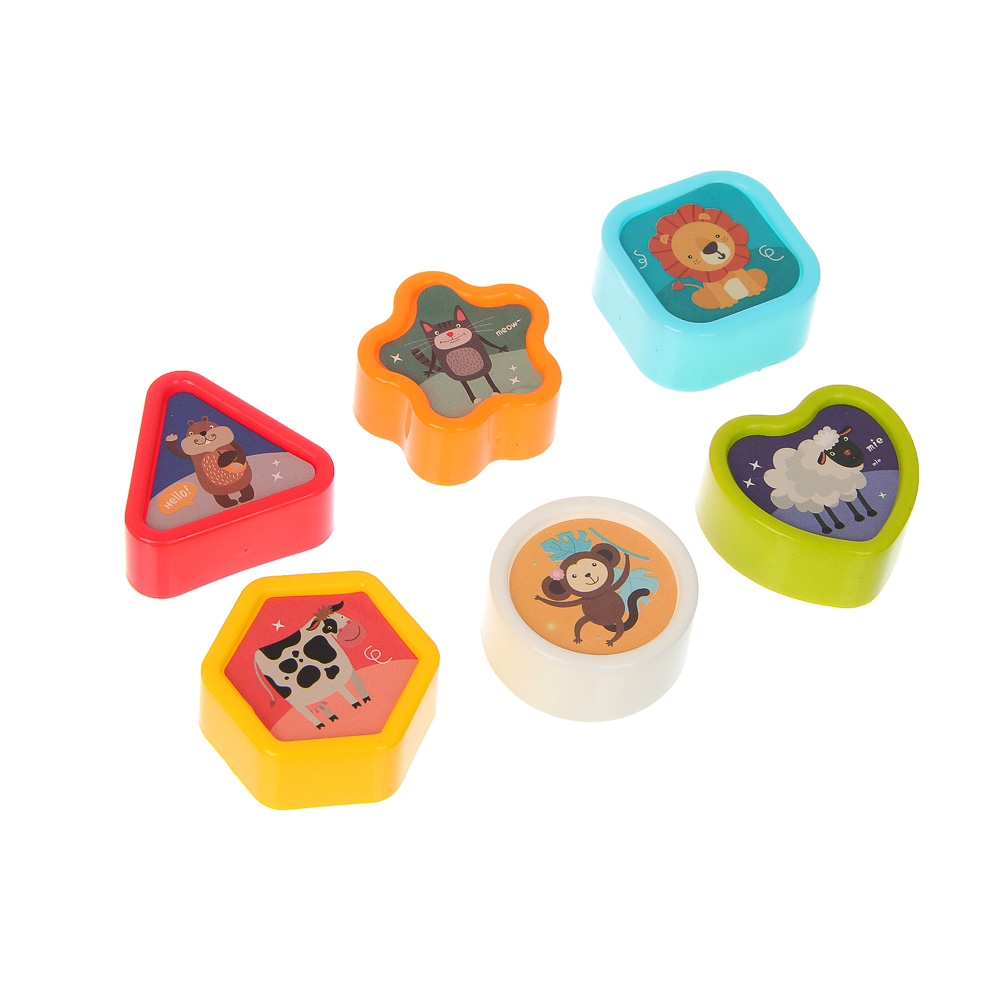 Развивающая игрушка сортер ИГРОЛЕНД "Бизикуб", PP, 8,2х8,2х8,2см, арт.№ 270-059