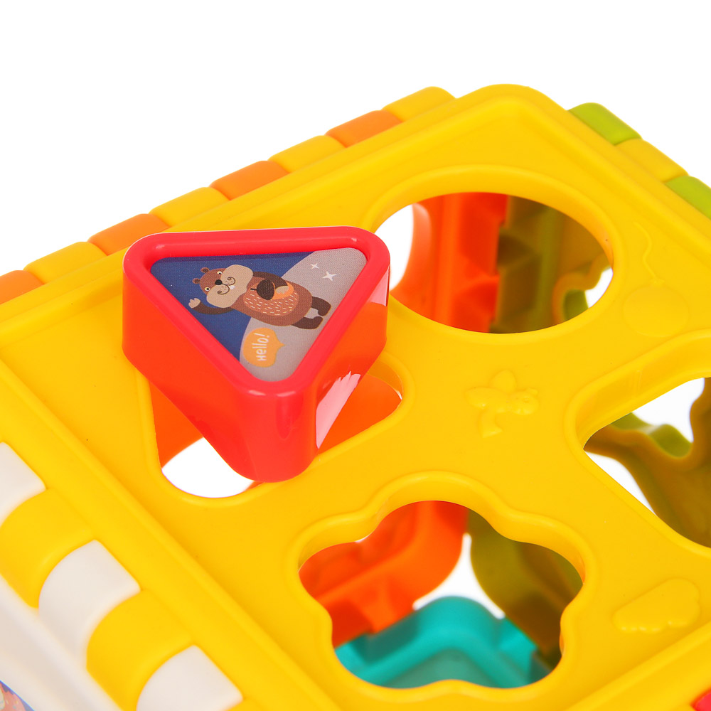 Развивающая игрушка сортер ИГРОЛЕНД "Бизикуб", PP, 8,2х8,2х8,2см, арт.№ 270-059