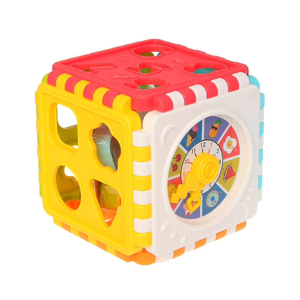 Развивающая игрушка сортер ИГРОЛЕНД "Бизикуб", PP, 8,2х8,2х8,2см, арт.№ 270-059