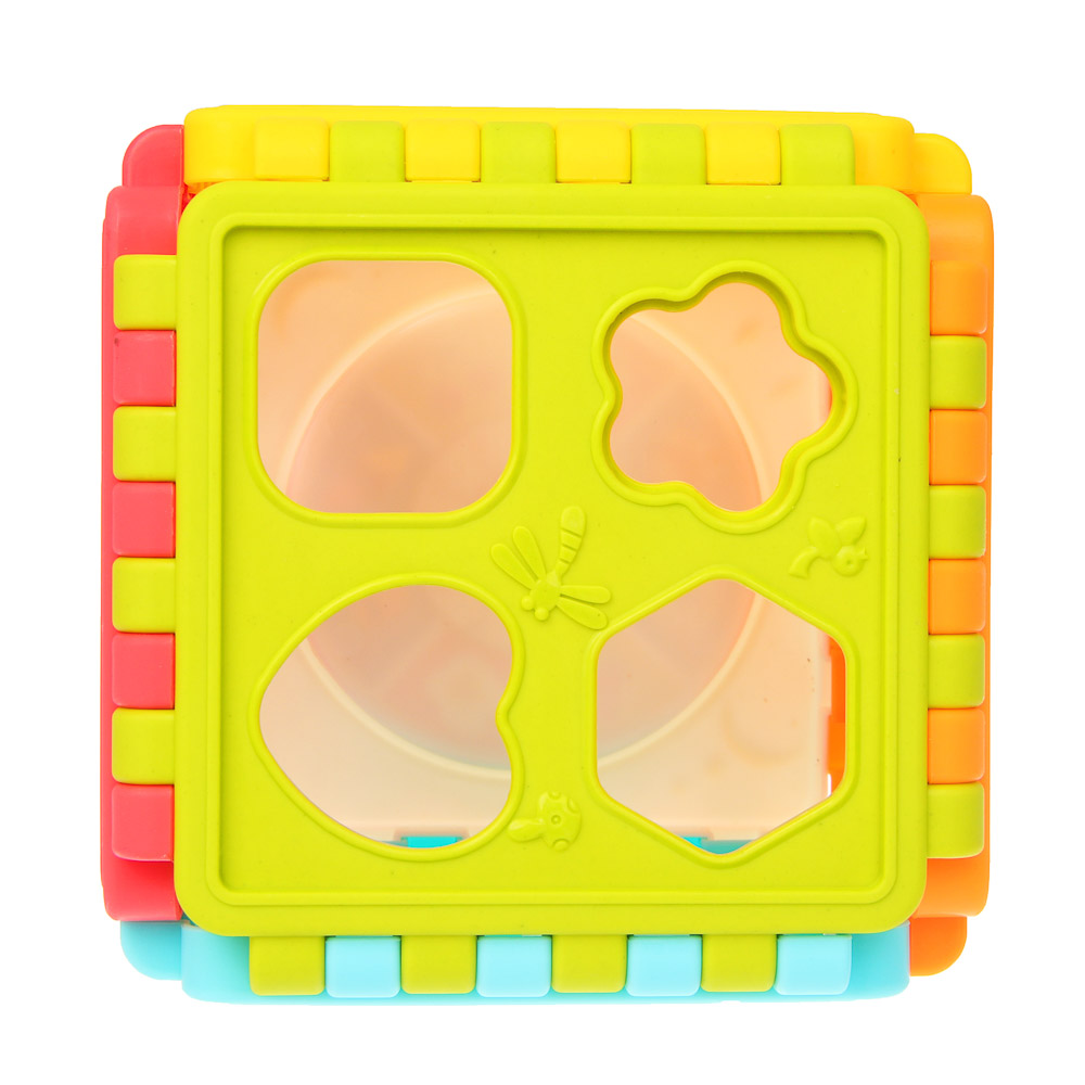 Развивающая игрушка сортер ИГРОЛЕНД "Бизикуб", PP, 8,2х8,2х8,2см, арт.№ 270-059