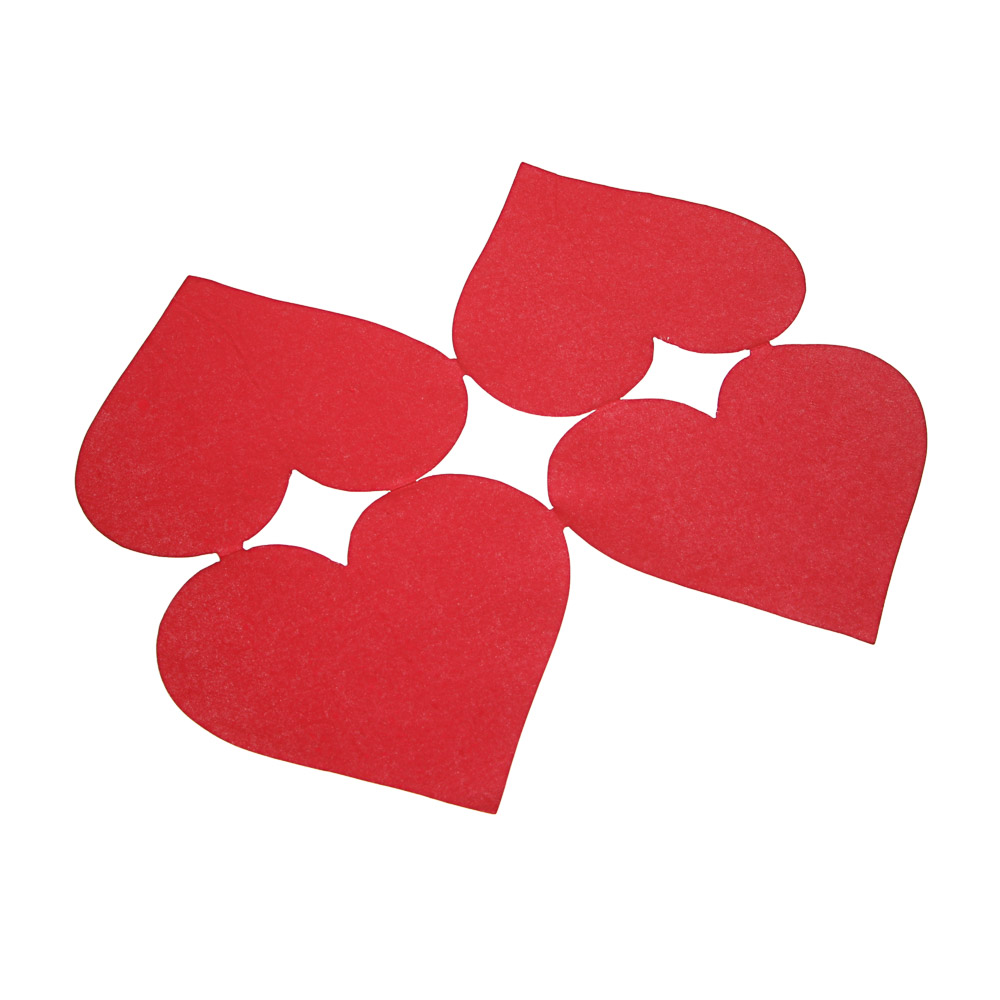 Набор салфеток бумажных "Сердце" 14,5x15,5 см, бумага, 20 шт, арт.№ 530-456