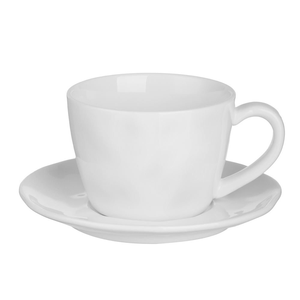 MILLIMI Вейв Набор чайный 2пр., чашка 200мл, блюдце 13см, фарфор, арт.№ 816-022