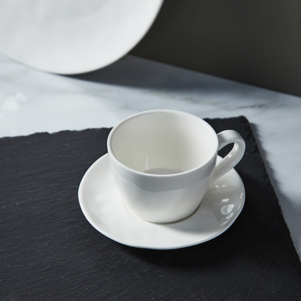 MILLIMI Вейв Набор чайный 2пр., чашка 200мл, блюдце 13см, фарфор, арт.№ 816-022