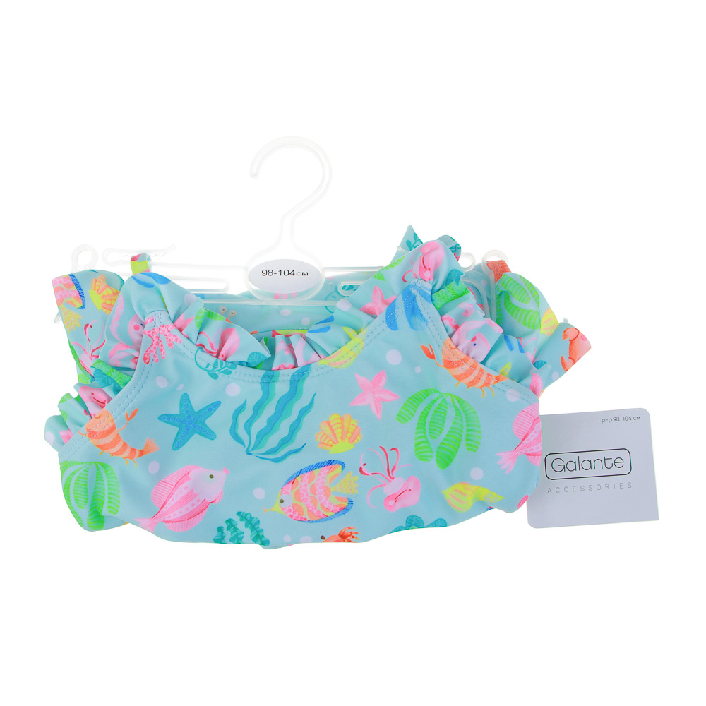 GALANTE Купальник для девочки слитный, р. 98-104, 82% полиэстер, 18% эластан, ВЛ2025-07, арт.№ 331-289