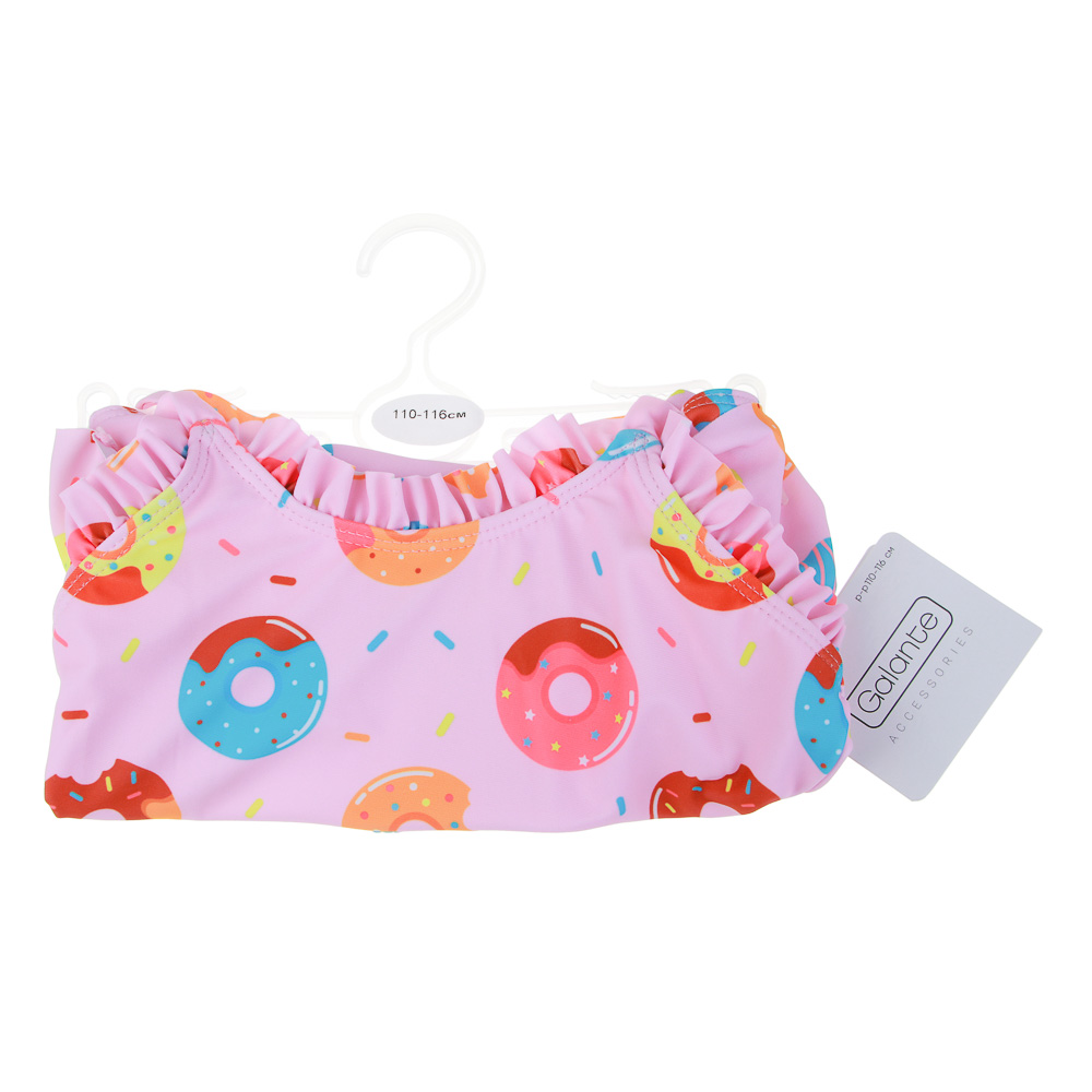 GALANTE Купальник для девочки слитный, р.110-116, 82% полиэстер, 18% эластан, ВЛ25-08, арт.№ 331-290