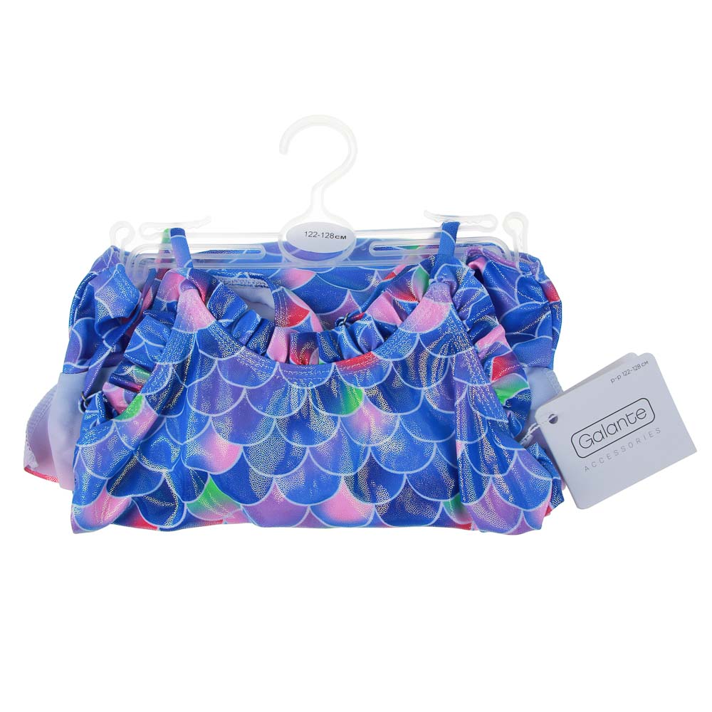 GALANTE Купальник для девочки слитный, р. 122-128, 82% полиэстер, 18% эластан, ВЛ25-09, арт.№ 331-291