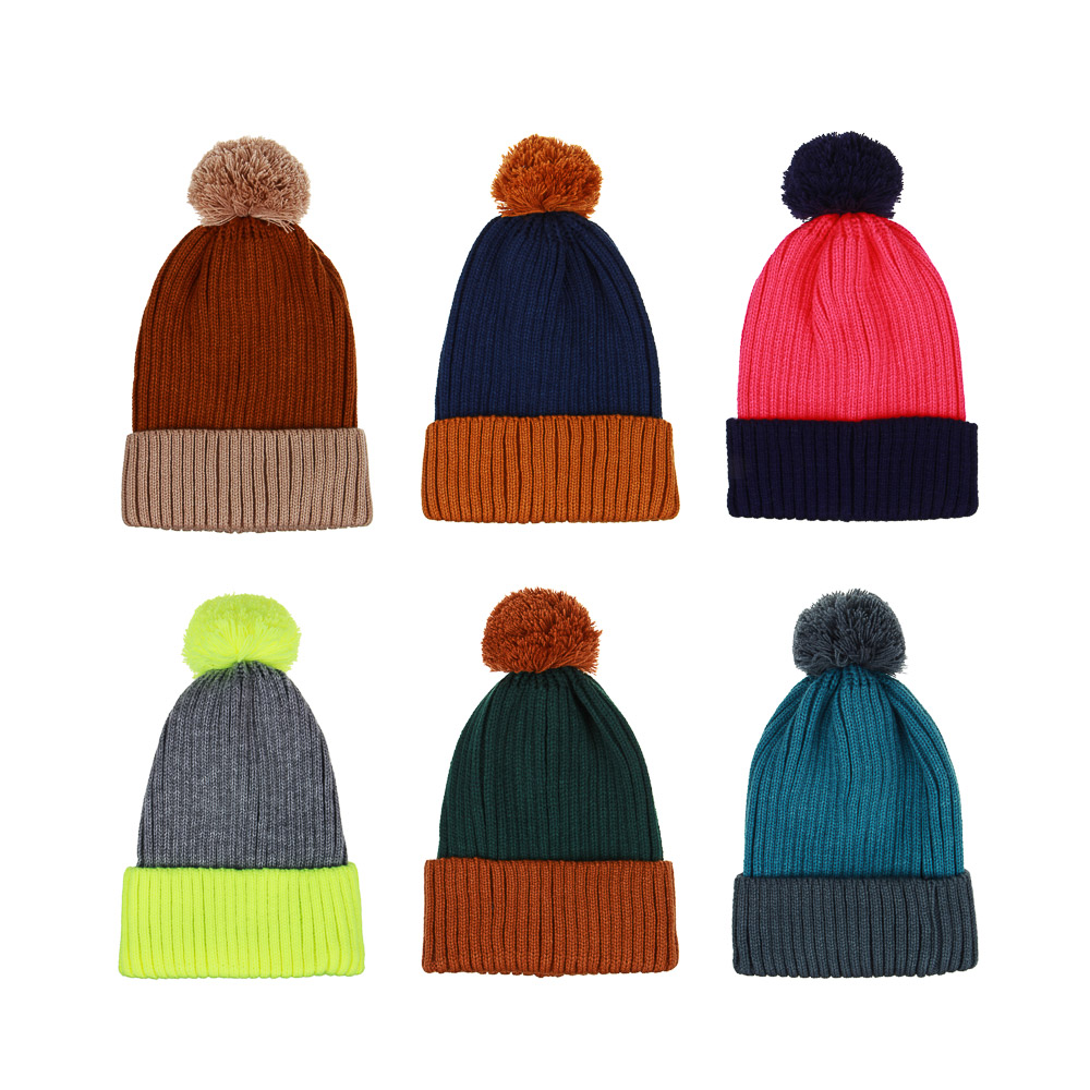 GALANTE Шапка взрослая с помпоном, р 56-58, 6 цветов, ОЗ22-04, арт.№ 314-673