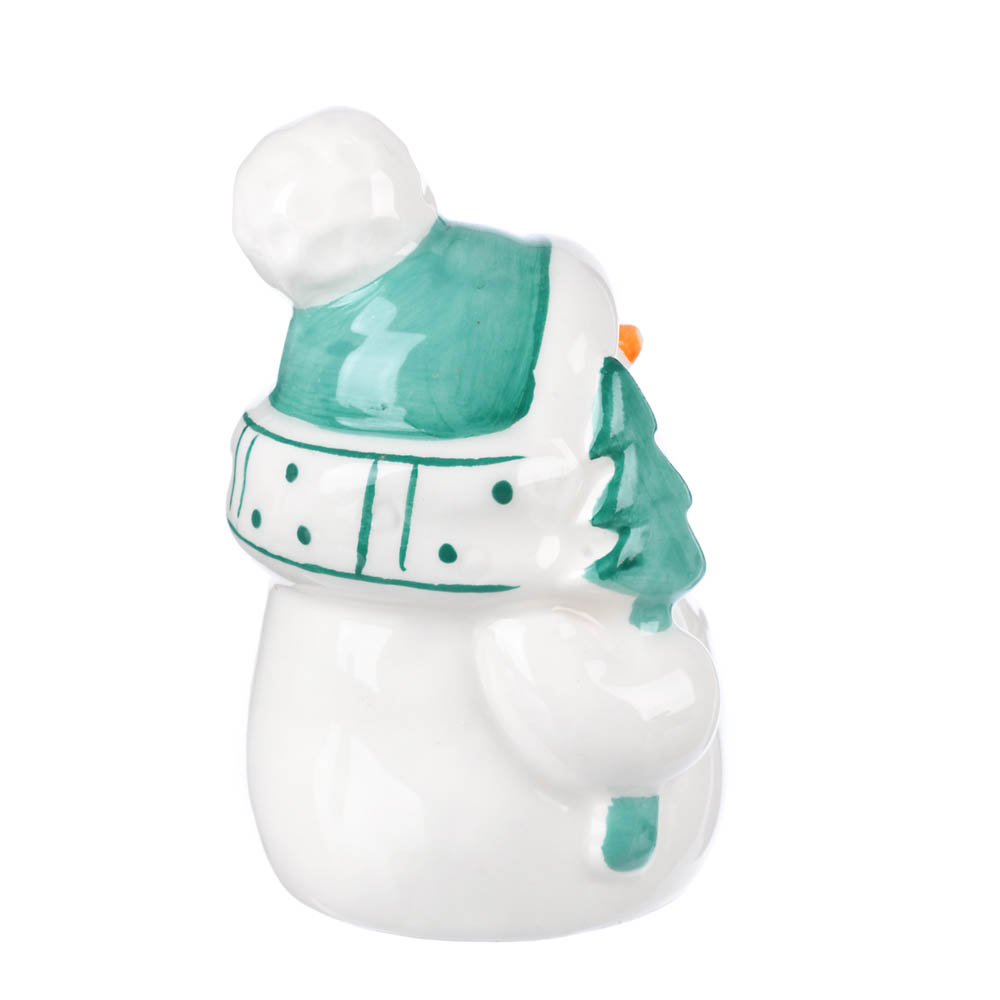 СНОУ БУМ Сувенир снеговичок, доломит, бирюза, 6х5,5х8см, 3 дизайна, арт.№ 396-678