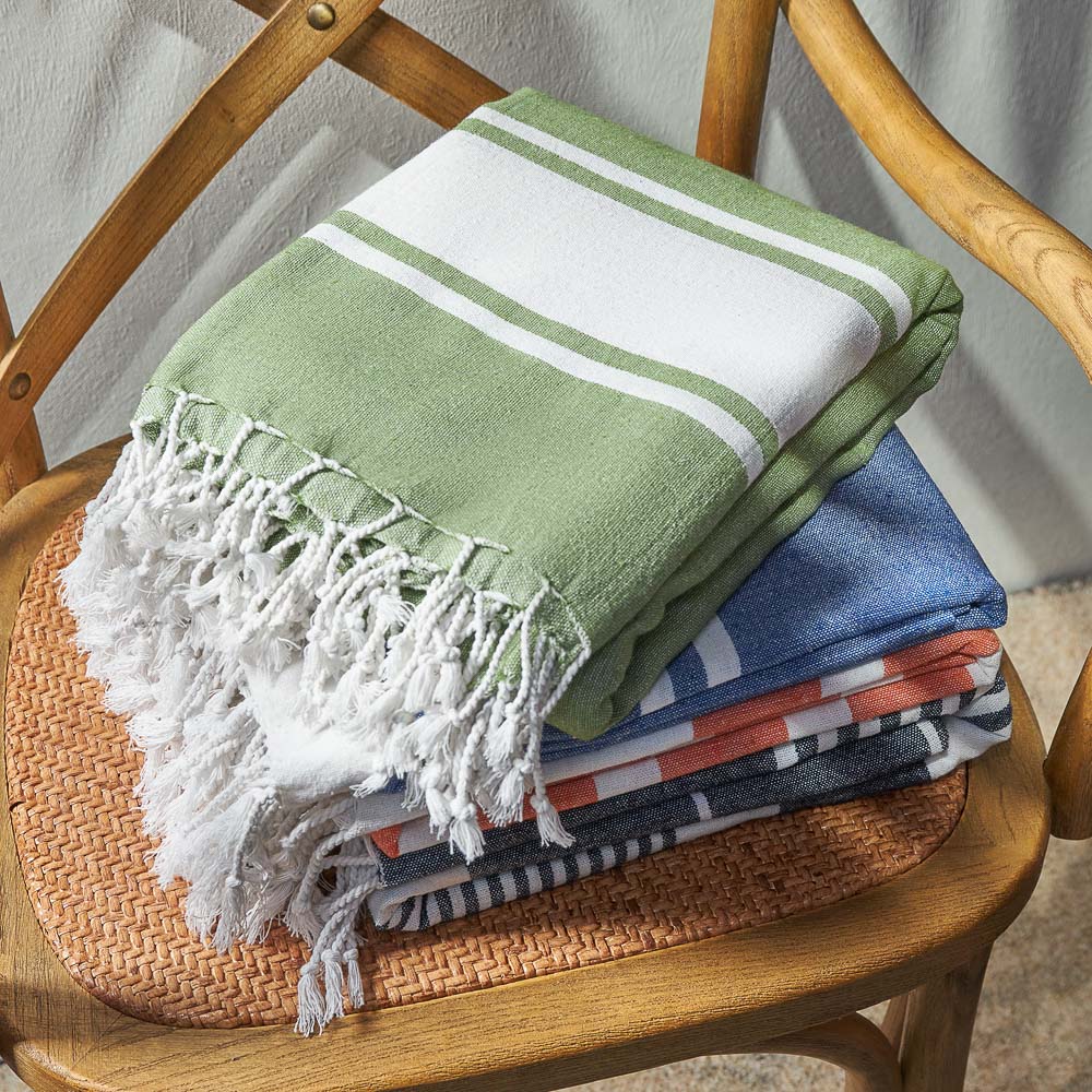 PROVANCE Саммер Покрывало для отдыха 170х180см, 75% хлопок 25% полиэстер, зеленый, арт.№ 496-004