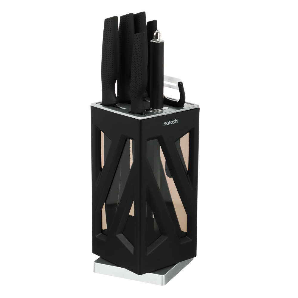 SATOSHI Торонто Набор ножей кухонных 8пр, на подставке, арт.№ 803-416