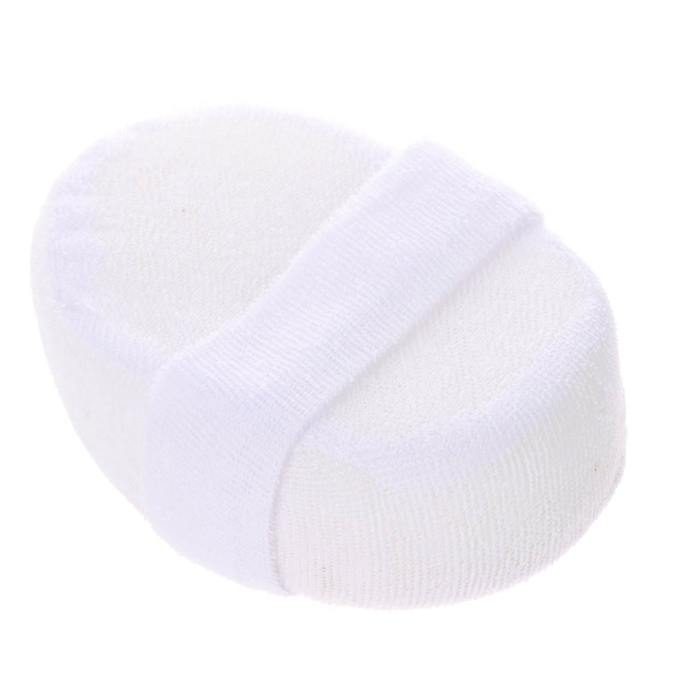 ЮL Мочалка банная объемная овальная на поролоне, рами, хлопок, 14,5х11х4,5см, 3 цвета, МЭ24-01, арт.№ 361-137