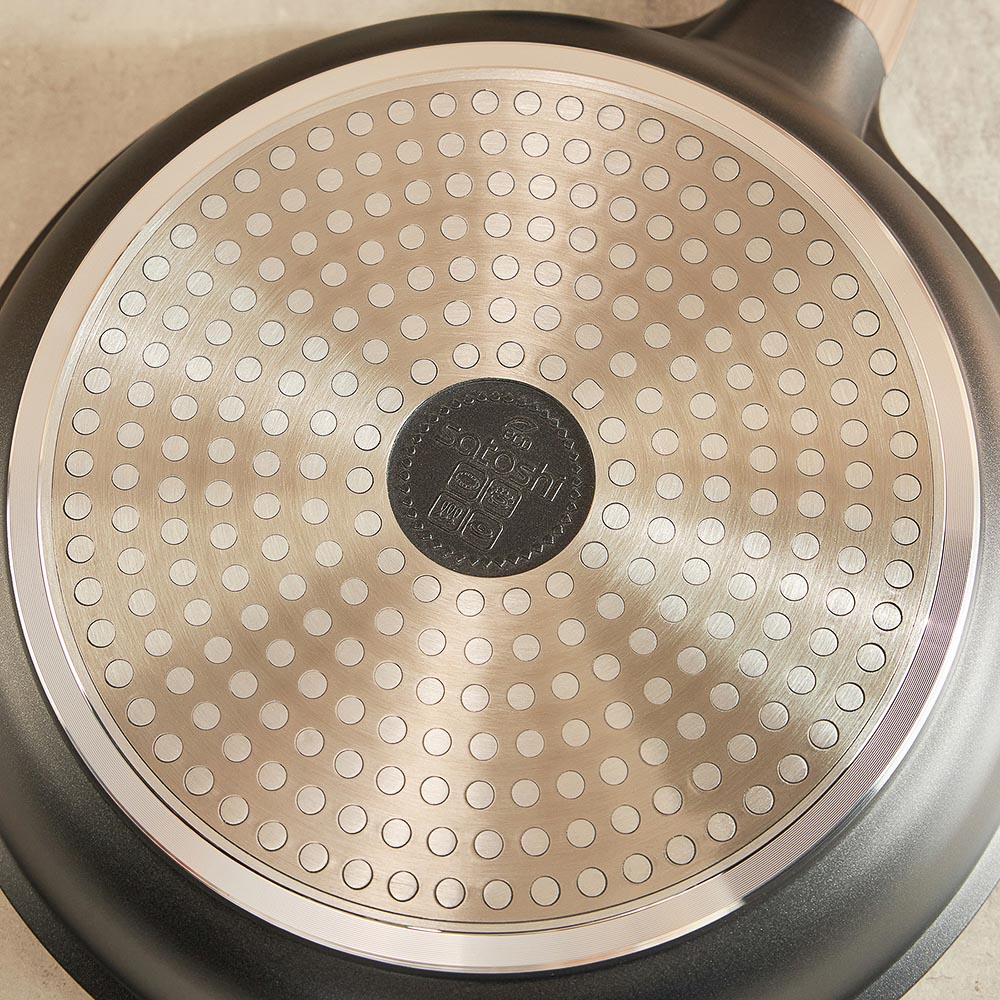 SATOSHI Карнуа Сковорода литая d26см, антипригарное покрытие Мрамор, индукция, арт.№ 846-561