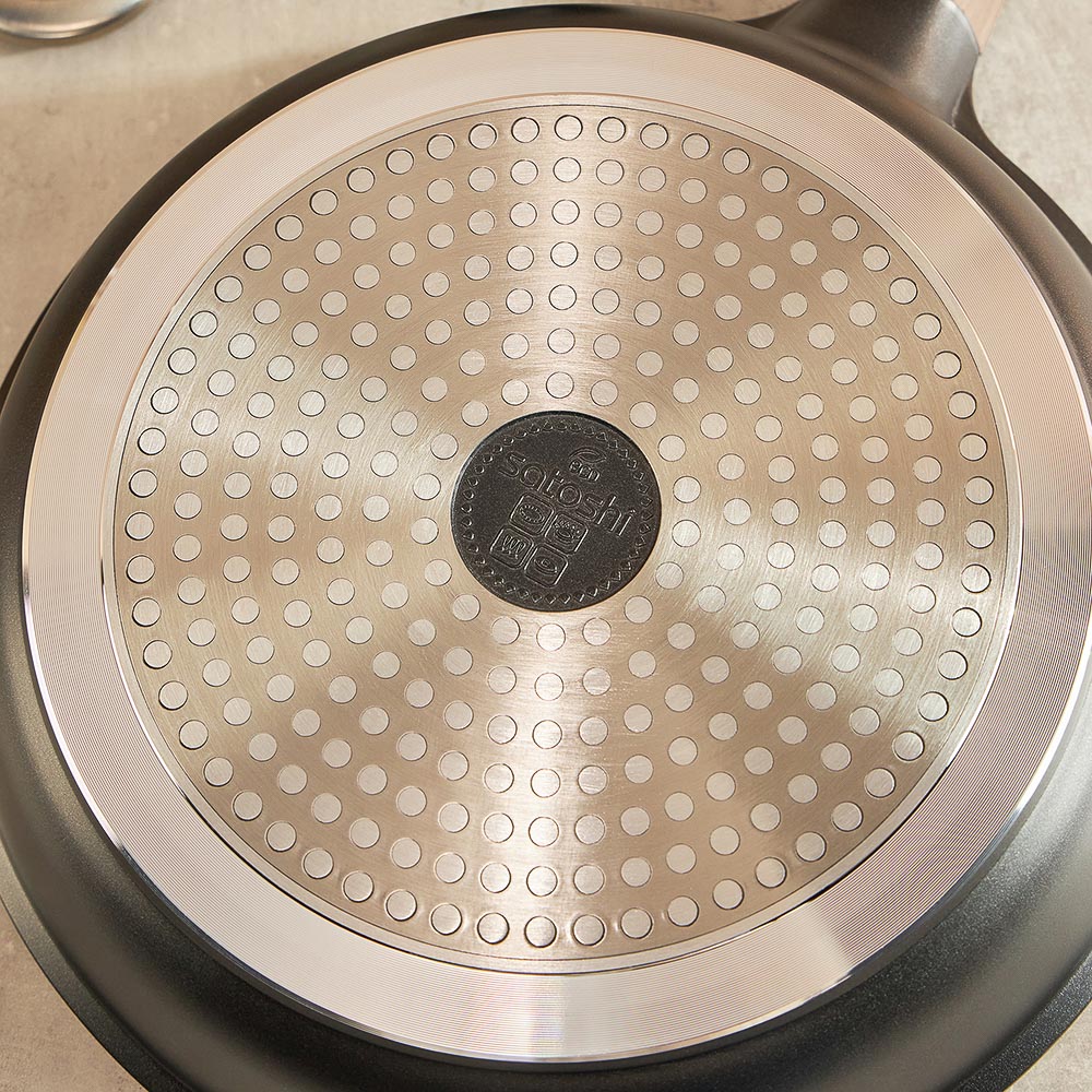 SATOSHI Карнуа Сковорода литая d28см, антипригарное покрытие Мрамор, индукция, арт.№ 846-562