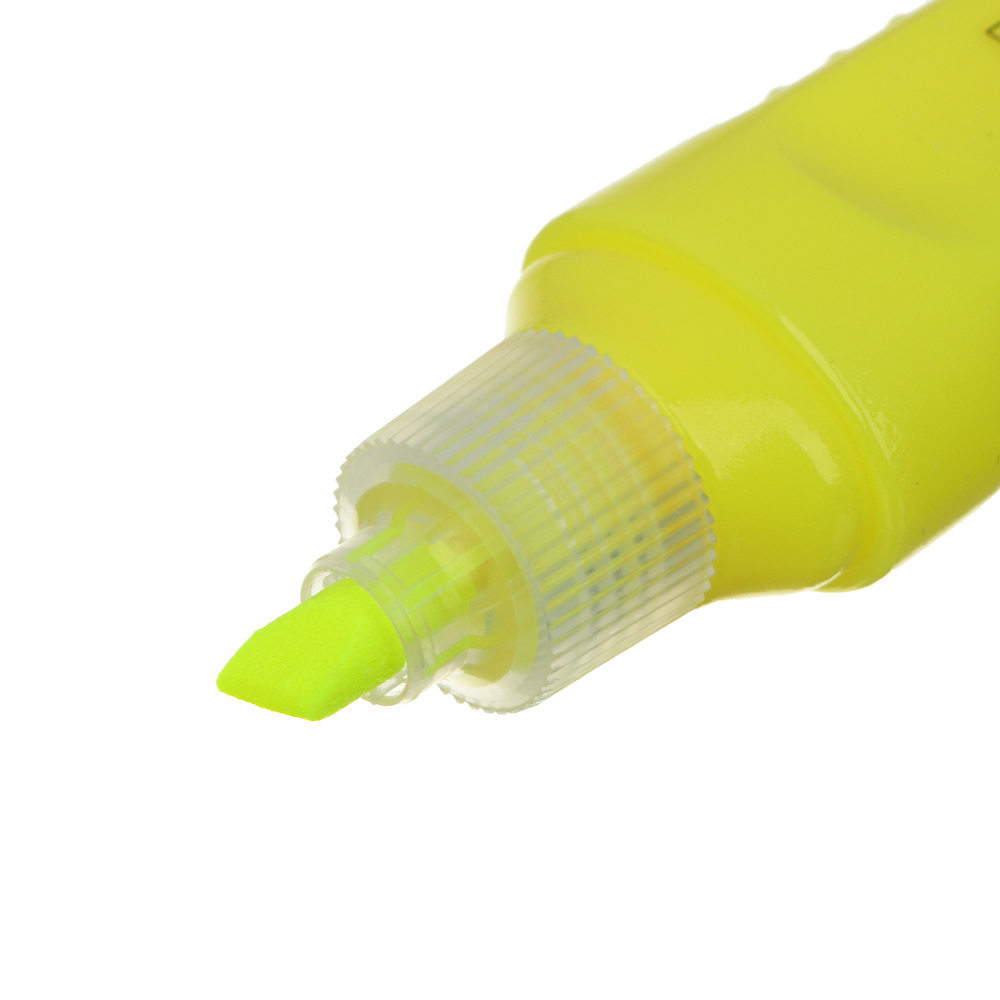 Маркер-выделитель ClipStudio желтый, плоский корпус, скошенный наконечник, арт.№ 613-127