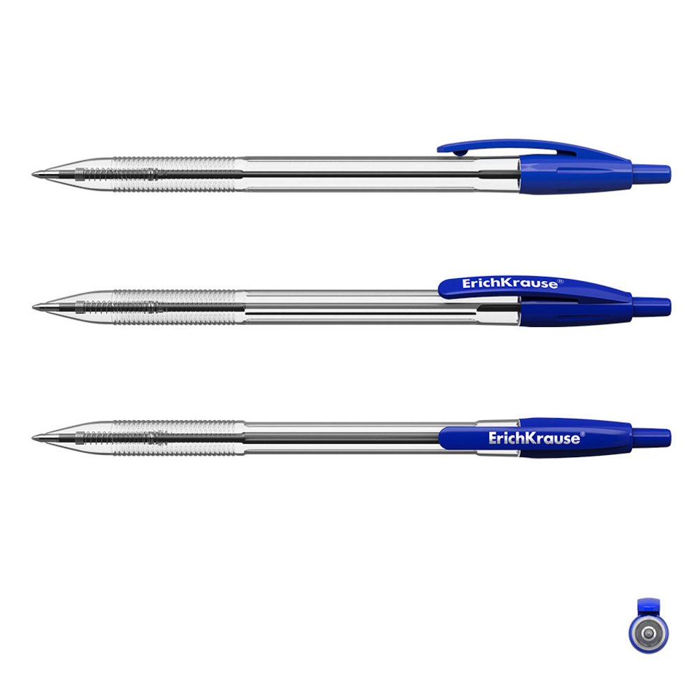 Erich Krause Авторучка шариковая синяя "R-301 Матик", пластик, 46761, 46756, арт.№ 626-019