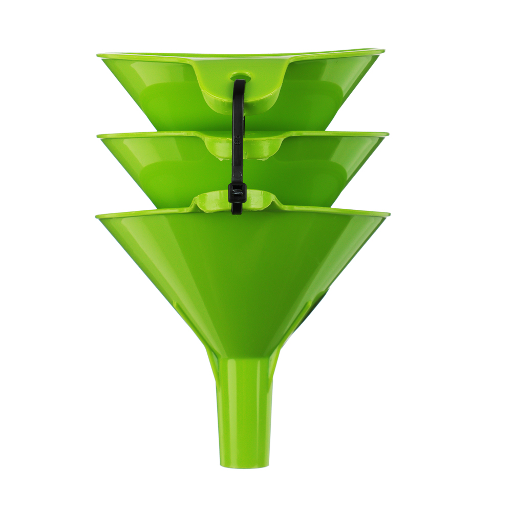 Набор воронок 3шт, пластик, d8см, 2 цвета, арт.№ 861-286