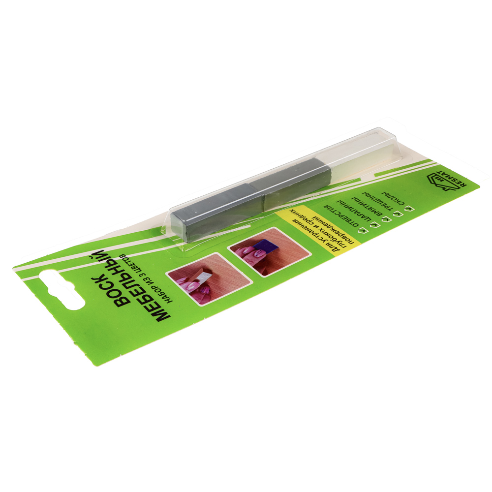 Набор восковых мелков 3шт, 12х1х1см, 4 цвета, арт.№ 422-014