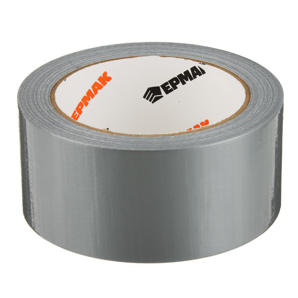 ЕРМАК Клейкая лента армированная серебряная 48мм х 25м, инд.упаковка, арт.№ 472-048