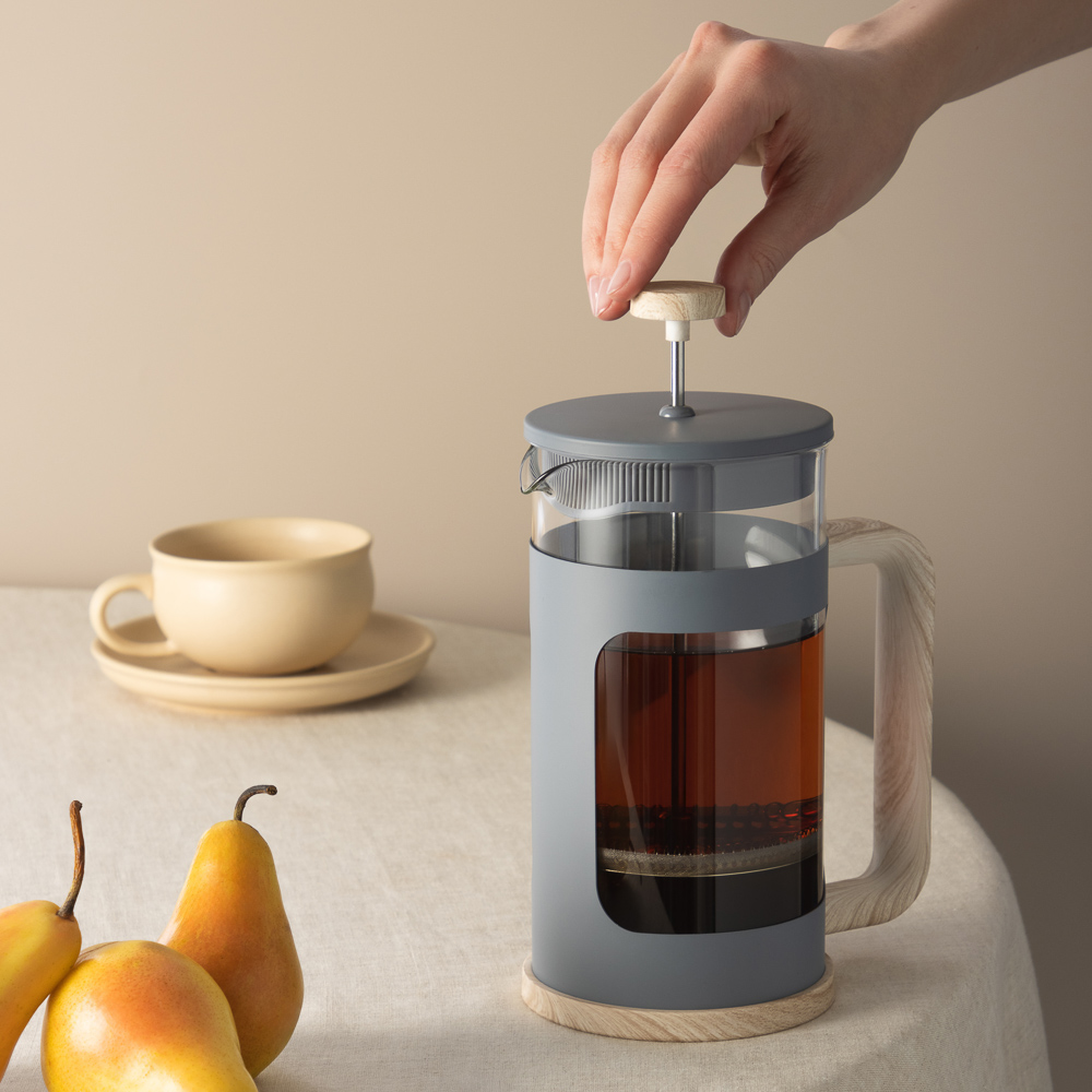 SATOSHI Шарлеруа Френч-пресс 1,0л, жаропрочное стекло, арт.№ 850-233