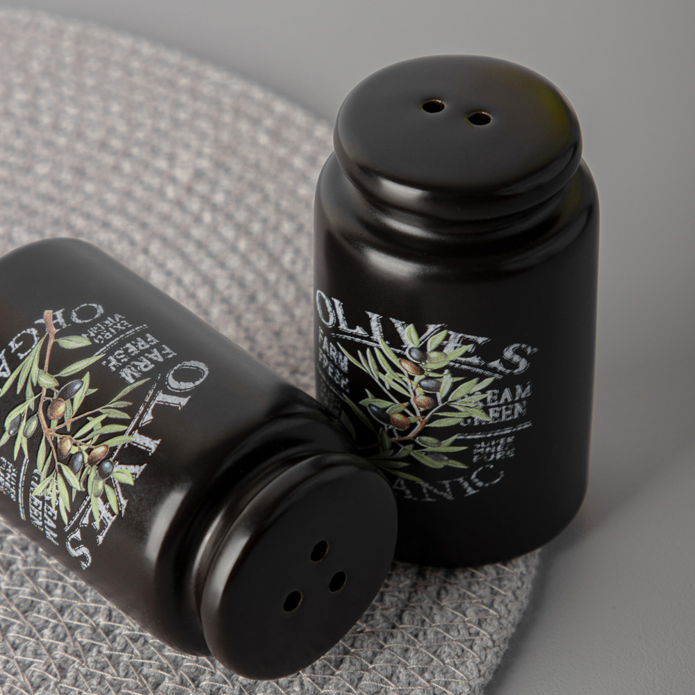 MILLIMI Олива Набор для соли и перца, 5х8см, керамика, арт.№ 824-010