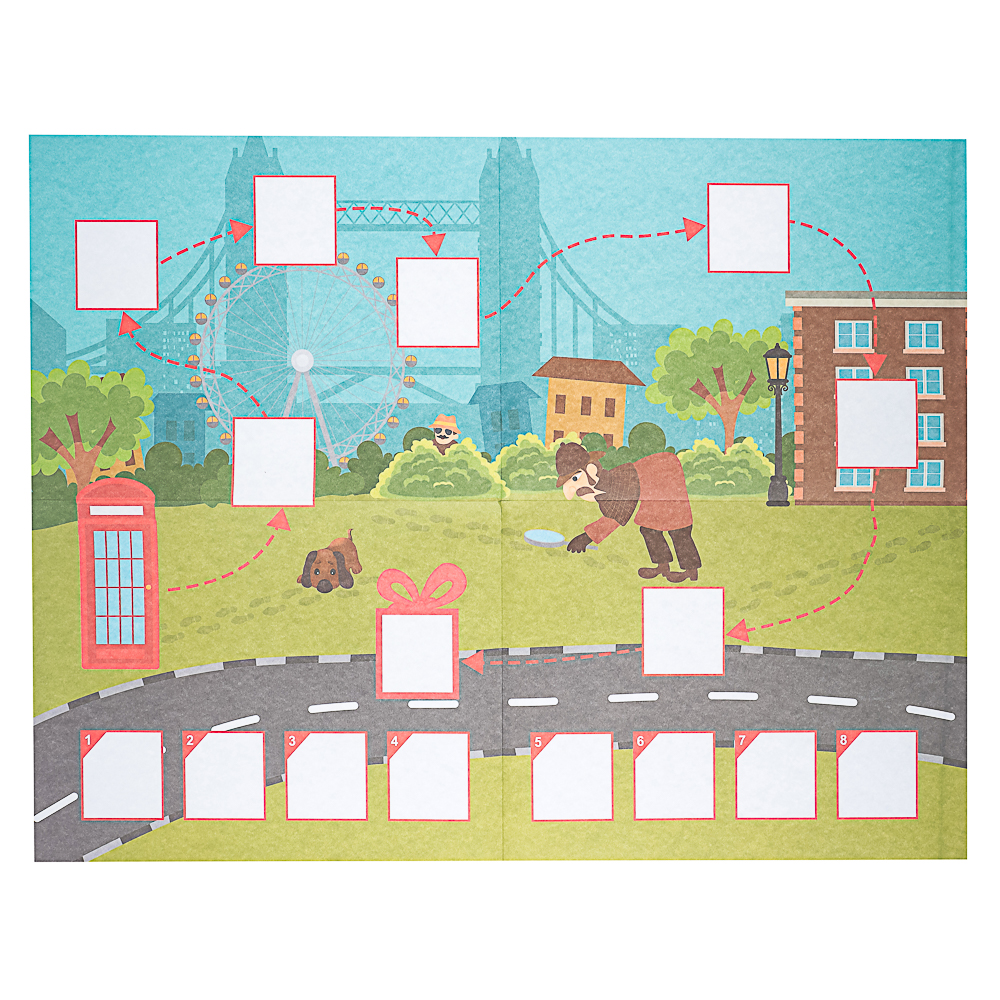 ПРОФ-ПРЕСС Квест в поисках подарка, в конверте, 24,0х32,5 см, 4 дизайна, арт.№ 876-097