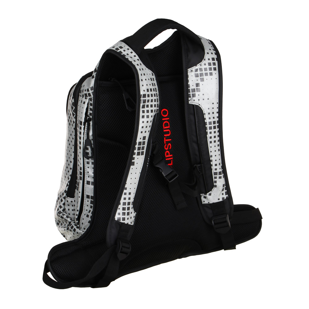 Рюкзак подростковый 50х32х17см, "Квадраты", 2 отд., 3карм., бок.поддержка, ручка, сверхплотный ПЭ, арт.№ 254-690