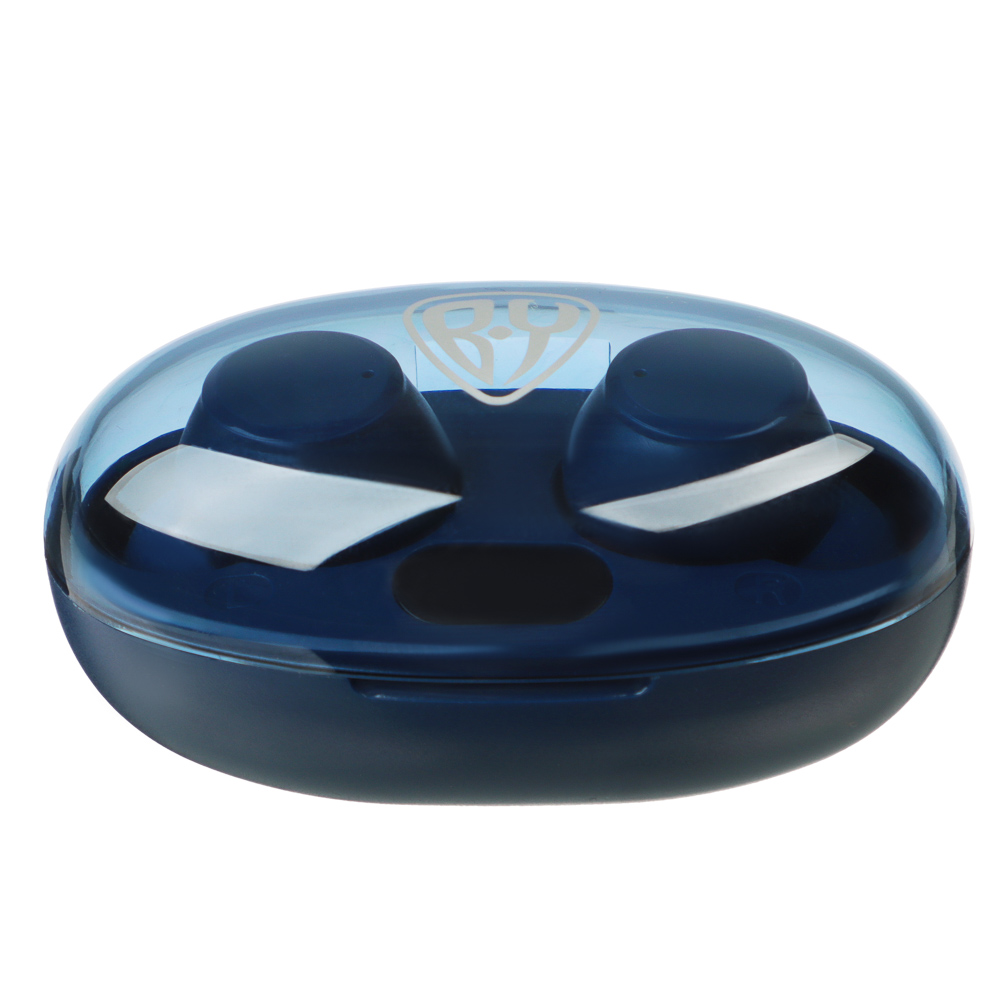 Наушники беспроводные TWS BY Wave, 30/200 mAh, BT:5.3, синий, арт.№ 410-280