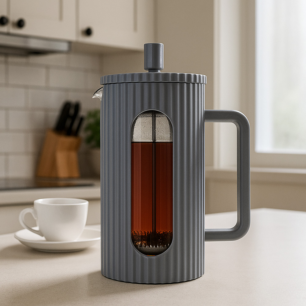 SATOSHI Форман Френч-пресс 600мл, жаропрочное стекло, графит, арт.№ 850-261