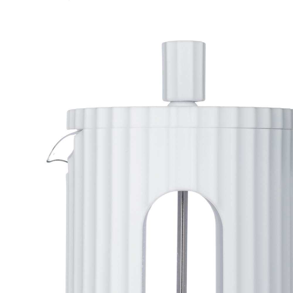 SATOSHI Форман Френч-пресс 600мл, жаропрочное стекло, белый, арт.№ 850-262