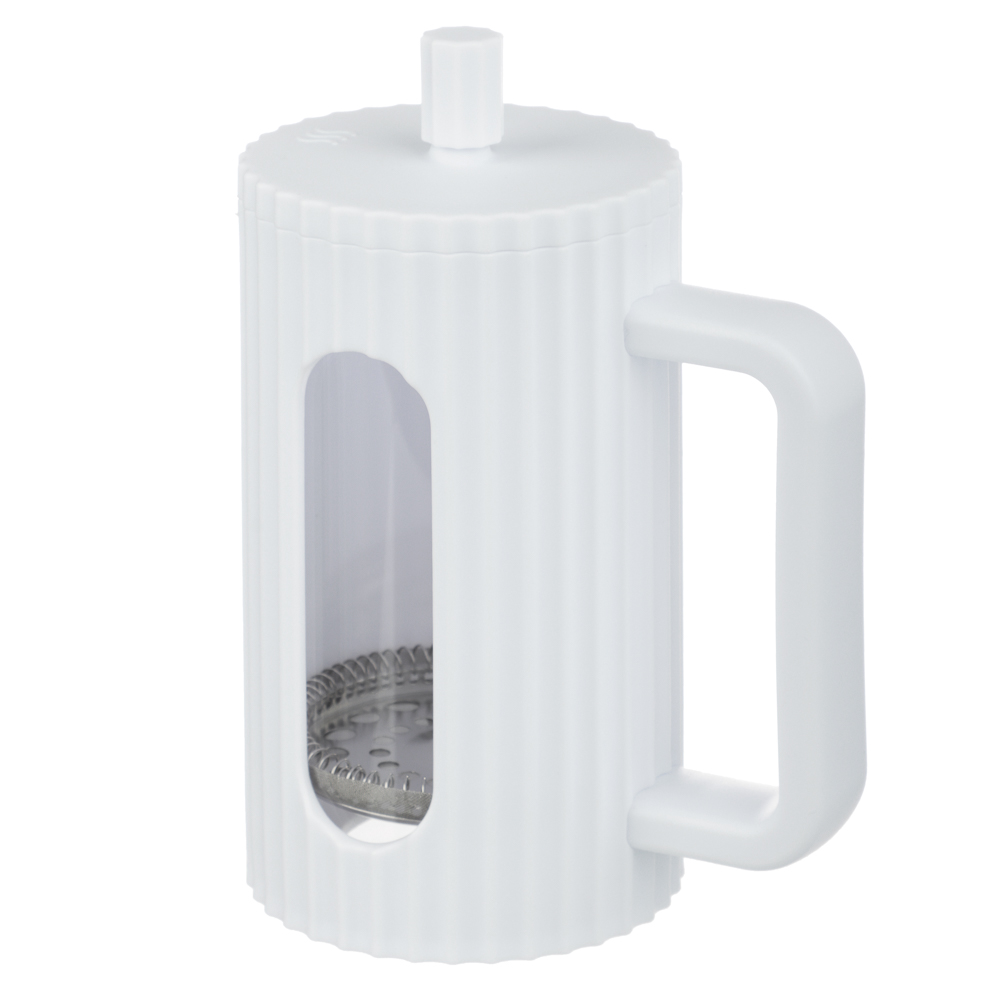 SATOSHI Форман Френч-пресс 600мл, жаропрочное стекло, белый, арт.№ 850-262