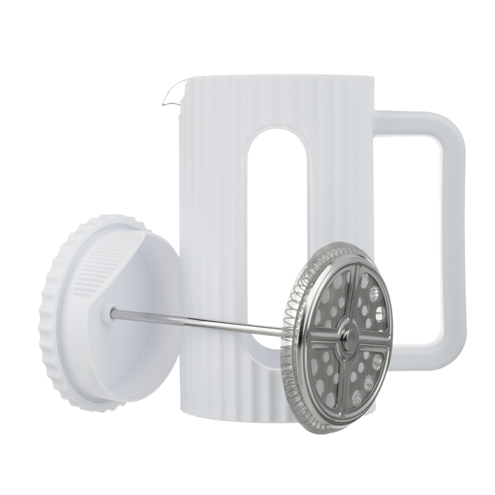 SATOSHI Форман Френч-пресс 600мл, жаропрочное стекло, белый, арт.№ 850-262