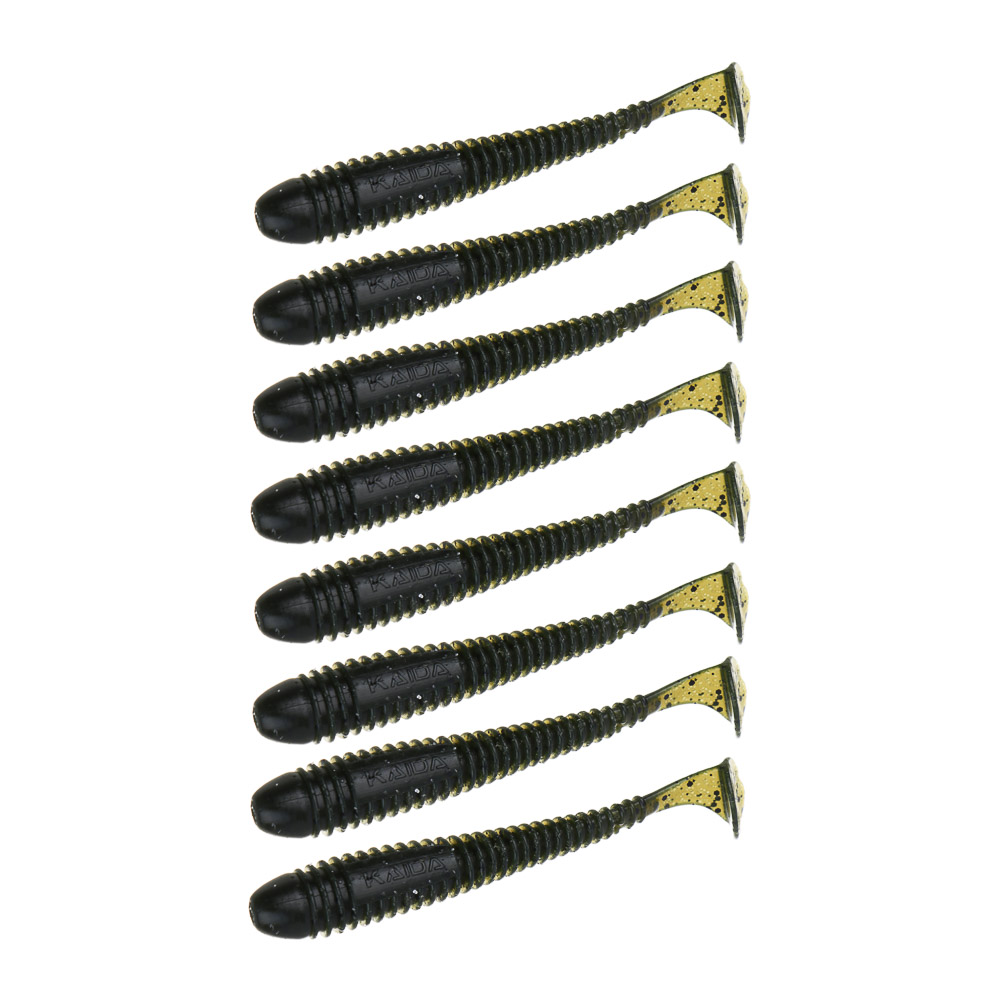 KAIDA Приманка силиконовая ТВИСТЕР 3,5", 9см, 4гр, HT002, 7шт, арт.№ 145-285