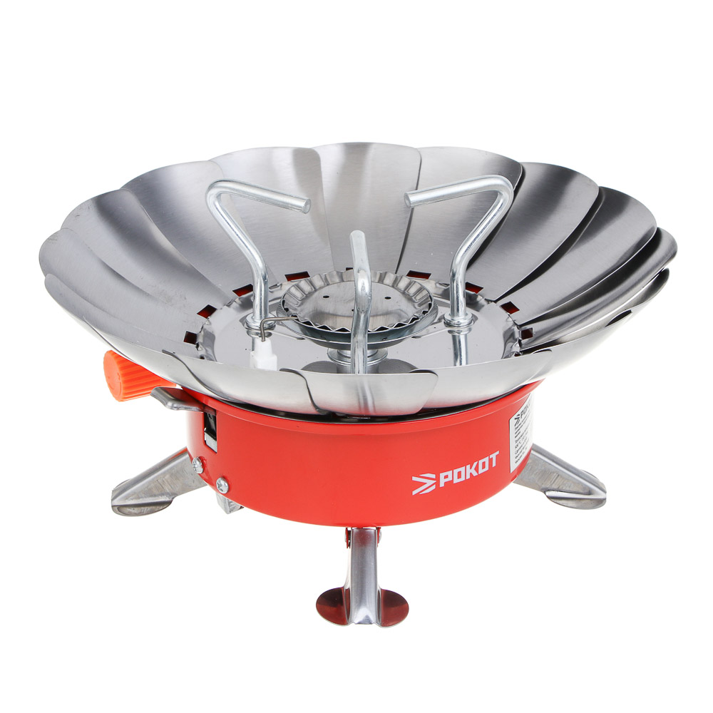 РОКОТ Плитка газовая к бал. с цанговым захватом портативная с лепестками малая, арт.№ 116-065