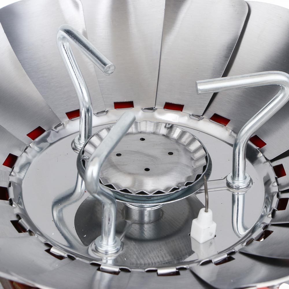 РОКОТ Плитка газовая к бал. с цанговым захватом портативная с лепестками малая, арт.№ 116-065