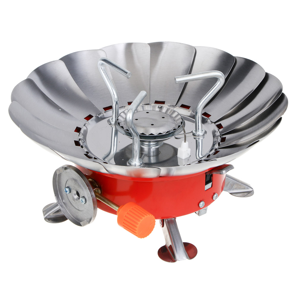 РОКОТ Плитка газовая к бал. с цанговым захватом портативная с лепестками малая, арт.№ 116-065