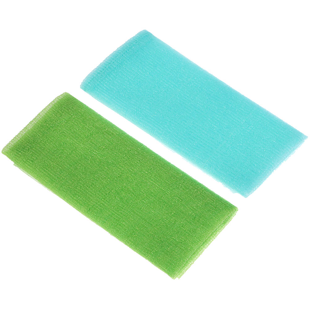 ЮL Мочалка пилинг японская средней жесткости, нейлон, акрил, 30х90см, 4 цвета, арт.№ 361-022