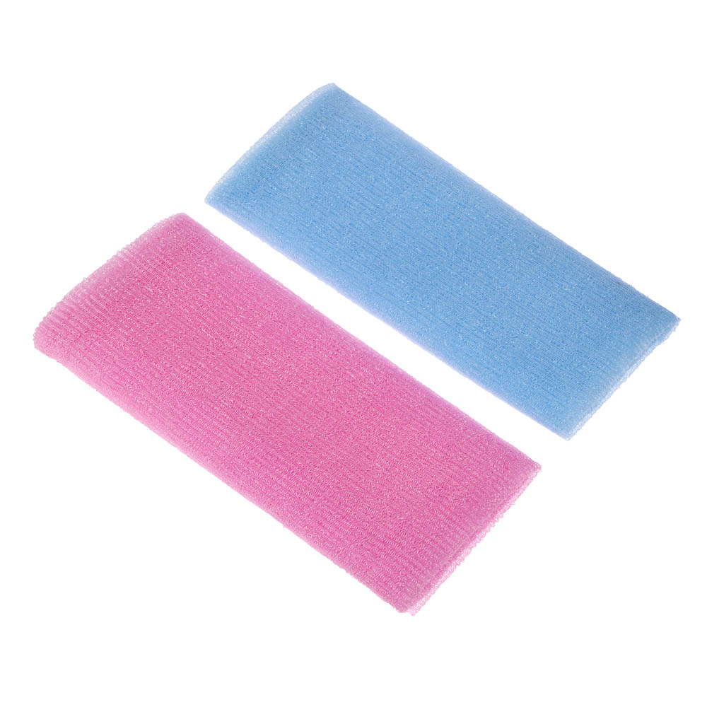 ЮL Мочалка пилинг японская средней жесткости, нейлон, акрил, 30х90см, 4 цвета, арт.№ 361-022